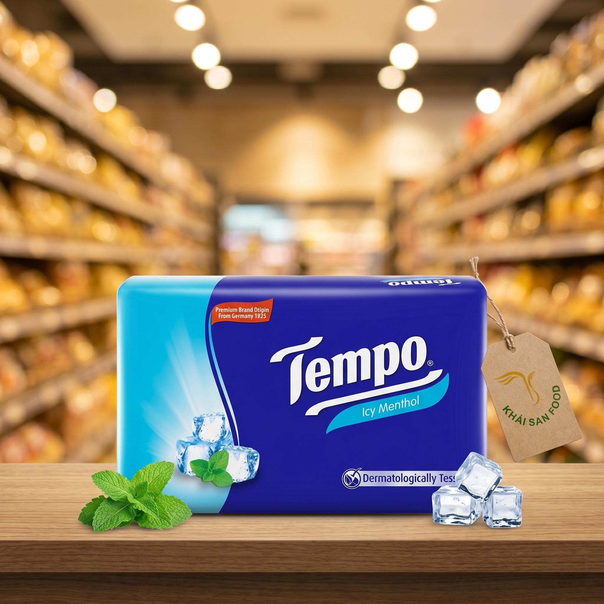 Khăn Giấy Gói Rút Tempo Hương Bạc Hà