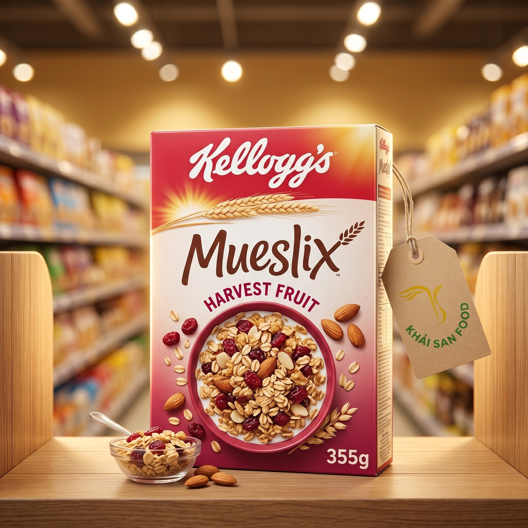 Ngũ Cốc Dinh Dưỡng - Kellogg's Mueslix Harvest Fruit 355G