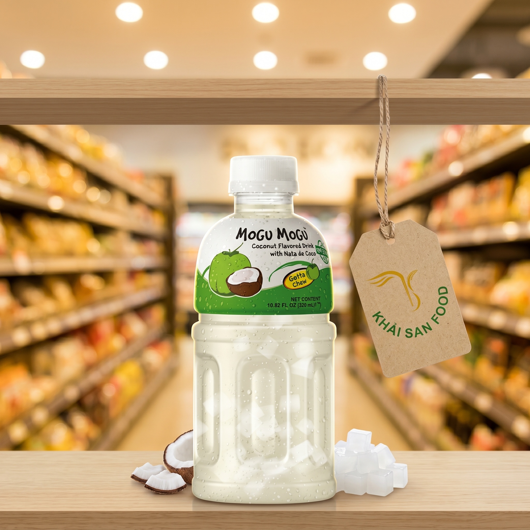 Nước Uống Mogu Mogu Thạch Dừa Vị Dừa 320ml Nước Uống Mogu Mogu Thạch Dừa Vị Dừa 320ml