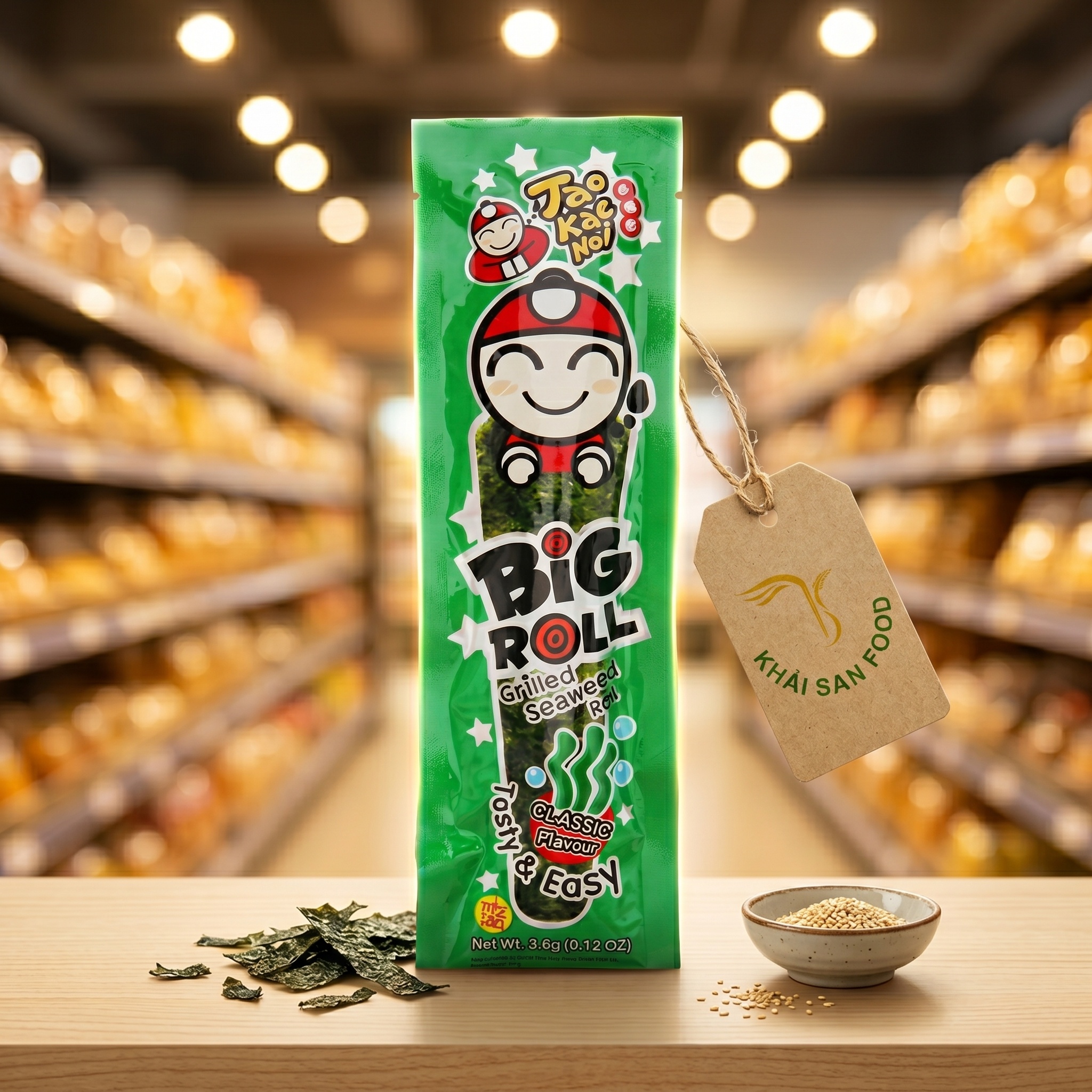 Rong Biển TKN Big Roll Vị Truyền Thống 3g