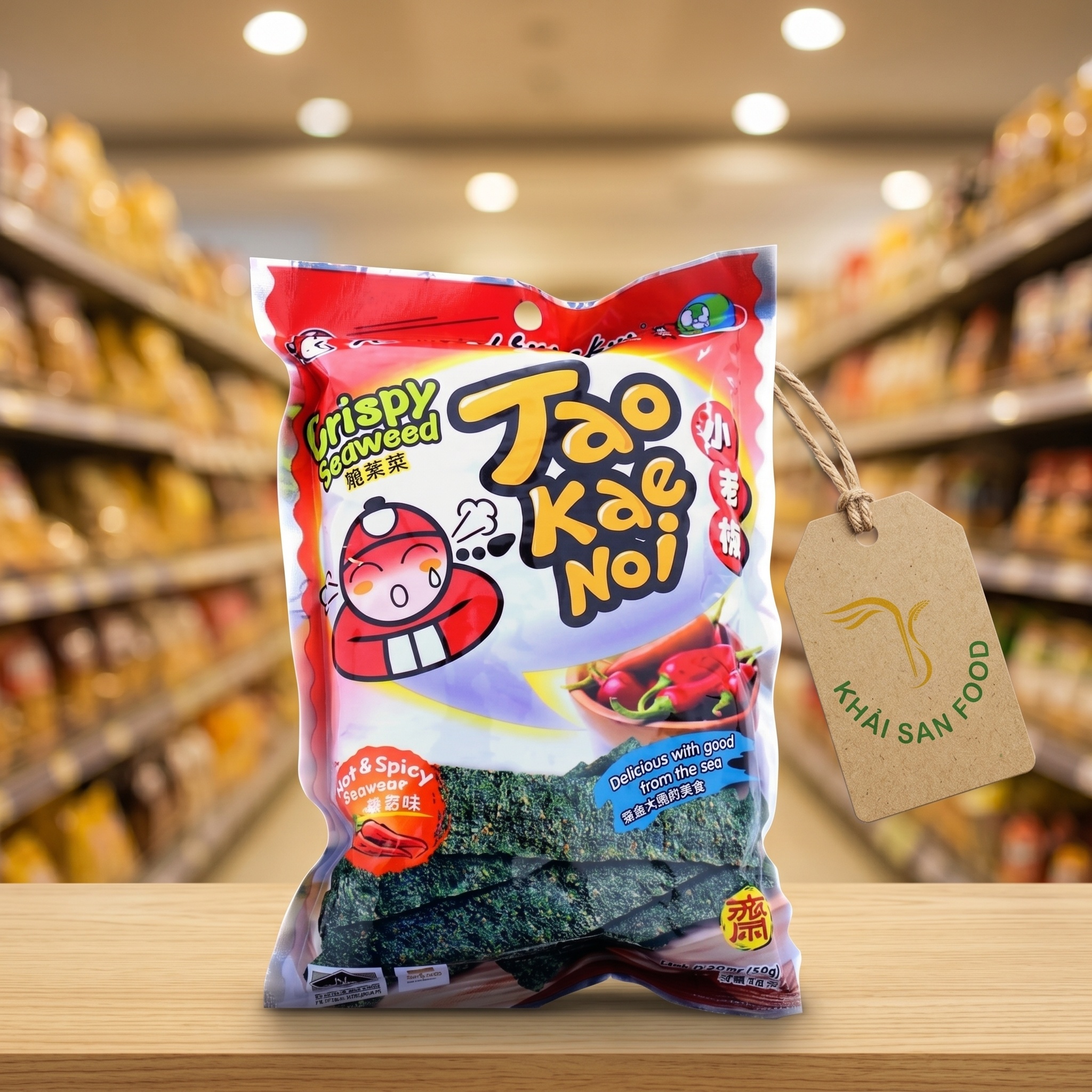 Rong Biển TKN Crispy Seaweed Vị Cay 15g Rong Biển TKN Crispy Seaweed Vị Cay 15g