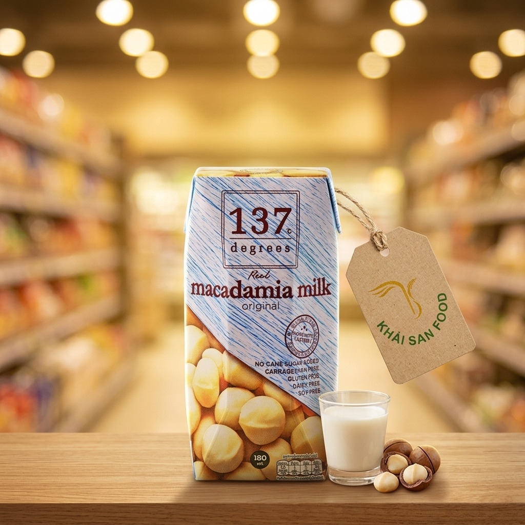Sữa Hạt Mắc Ca Nguyên Chất 137 Degrees 180ml Sữa Hạt Mắc Ca Nguyên Chất 137 Degrees 180ml