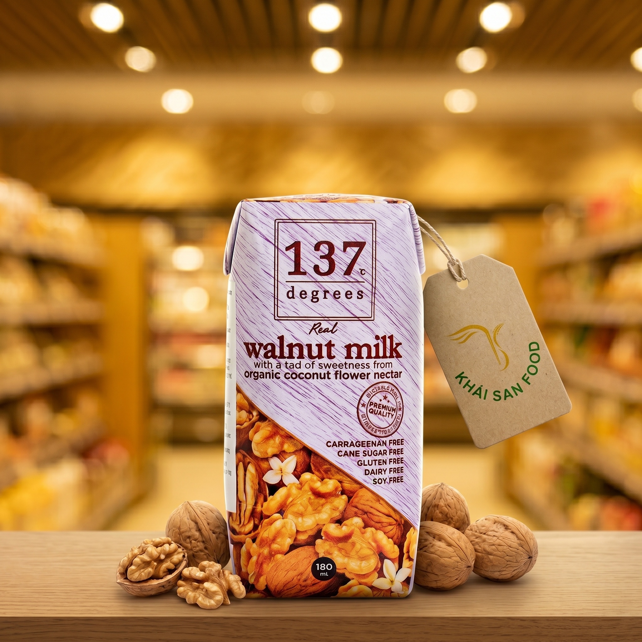 Sữa Hạt Óc Chó Nguyên Chất 137 Degrees 180ml Sữa Hạt Óc Chó Nguyên Chất 137 Degrees 180ml