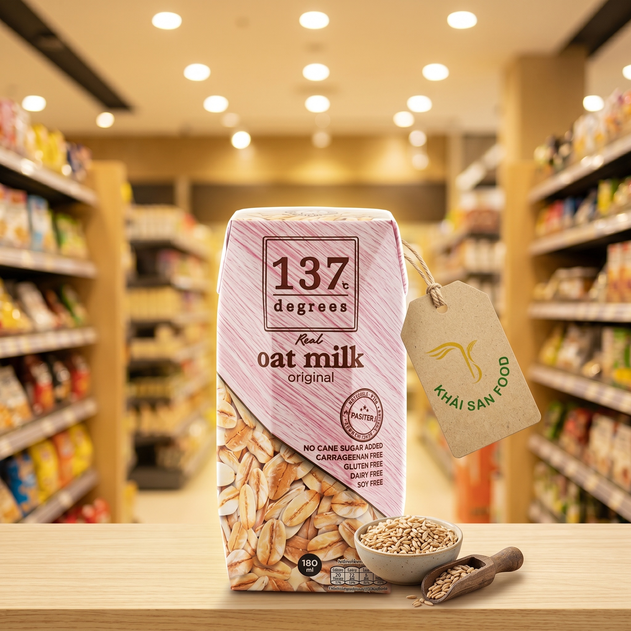 Sữa Hạt Yến Mạch Nguyên Chất 137 Degrees 180ml