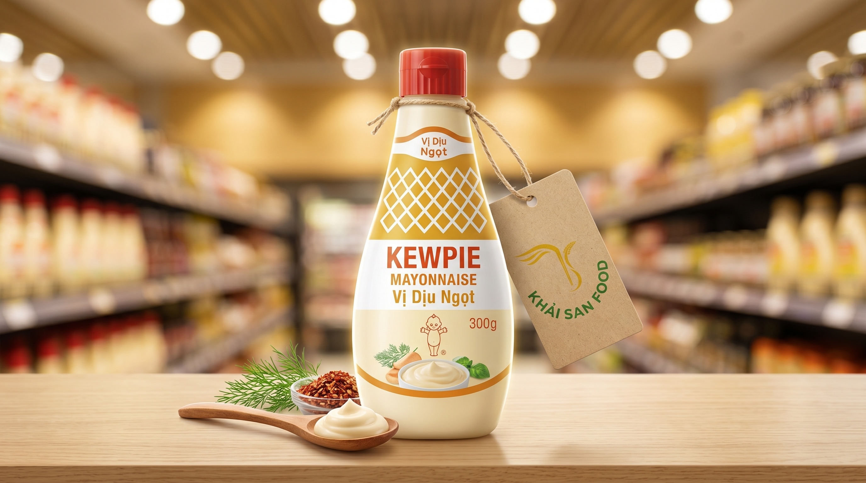 Xốt Mayonnaise Kewpie Vị Dịu Ngọt 300G