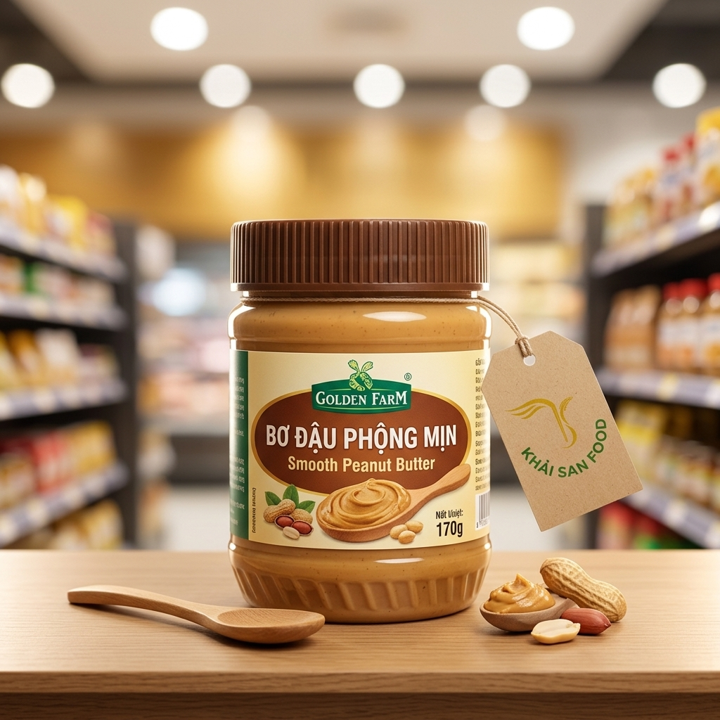Bơ Đậu Phộng Mịn - Golden Farm 170 g