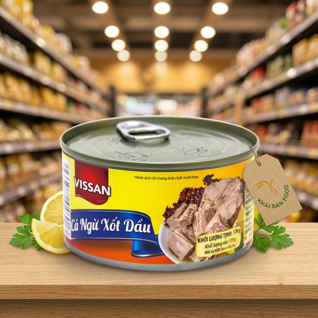 Cá Ngừ Sốt Dầu Vissan 170g Cá Ngừ Sốt Dầu Vissan 170g