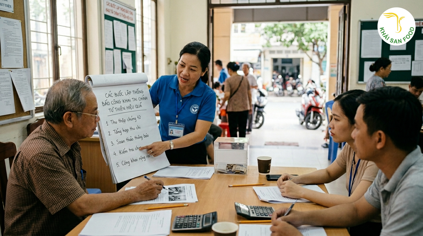 Các bước lập thông báo công khai tài chính từ thiện hiệu quả