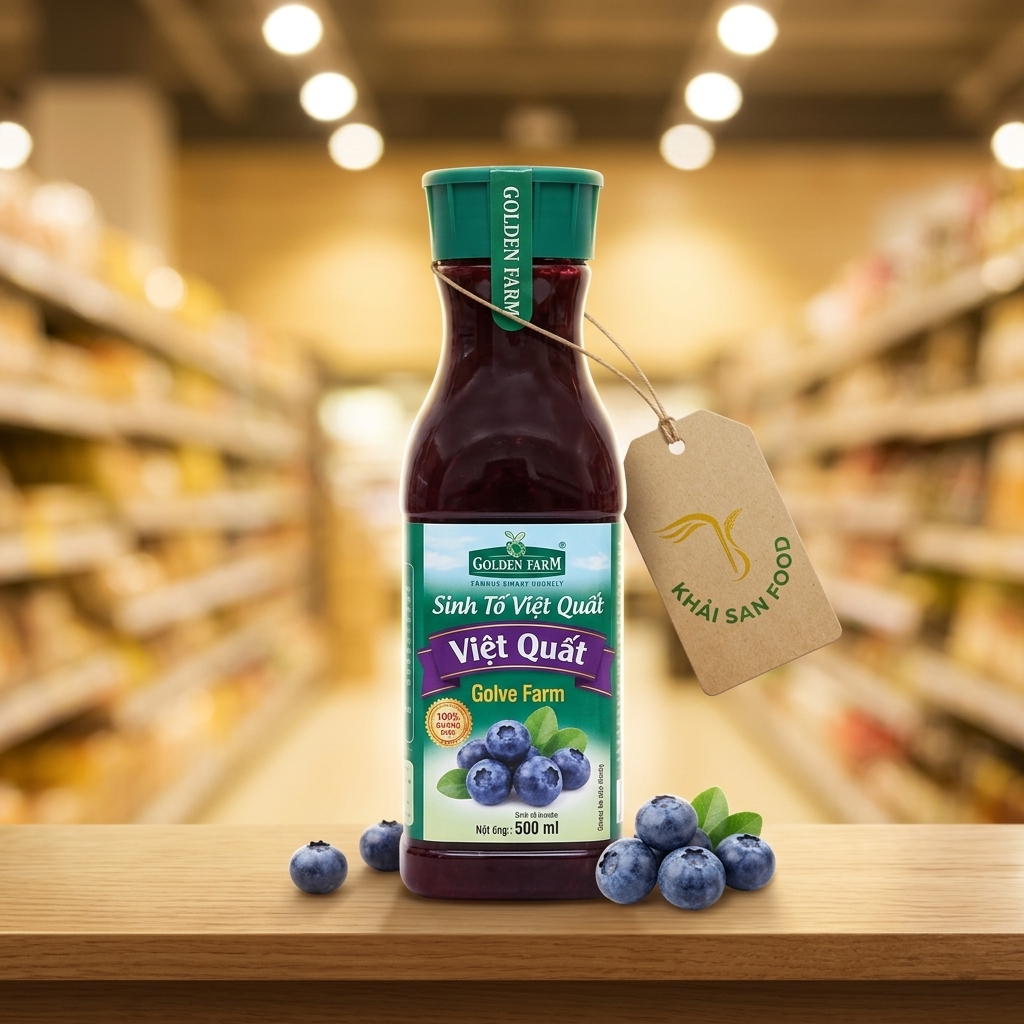 Sinh Tố Việt Quất - Golden Farm 500 ml Sinh Tố Việt Quất - Golden Farm 500 ml