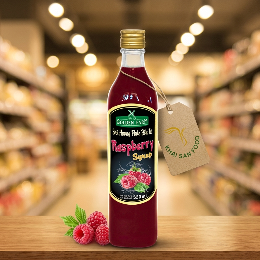 Sirô Phúc Bồn Tử - Golden Farm 520 ml