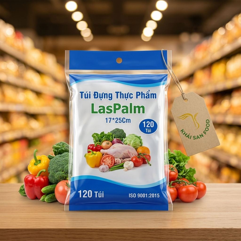 Túi Đựng Thực Phẩm LasPalm 17*25Cm (120 Túi)