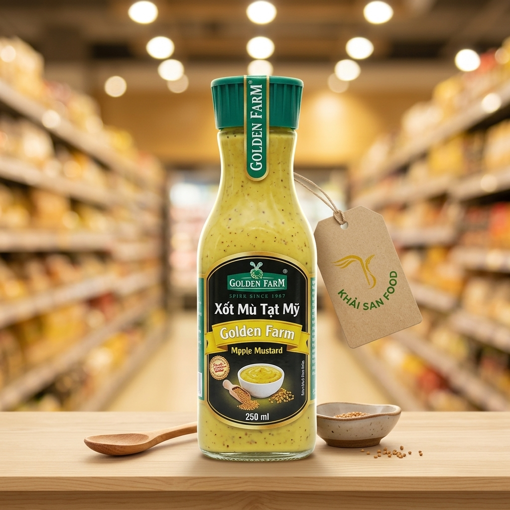 Xốt Mù Tạt Mỹ - Golden Farm 250 ml