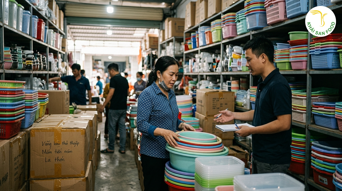 3. Nguồn hàng và kiểm soát chất lượng khi kinh doanh đồ nhựa