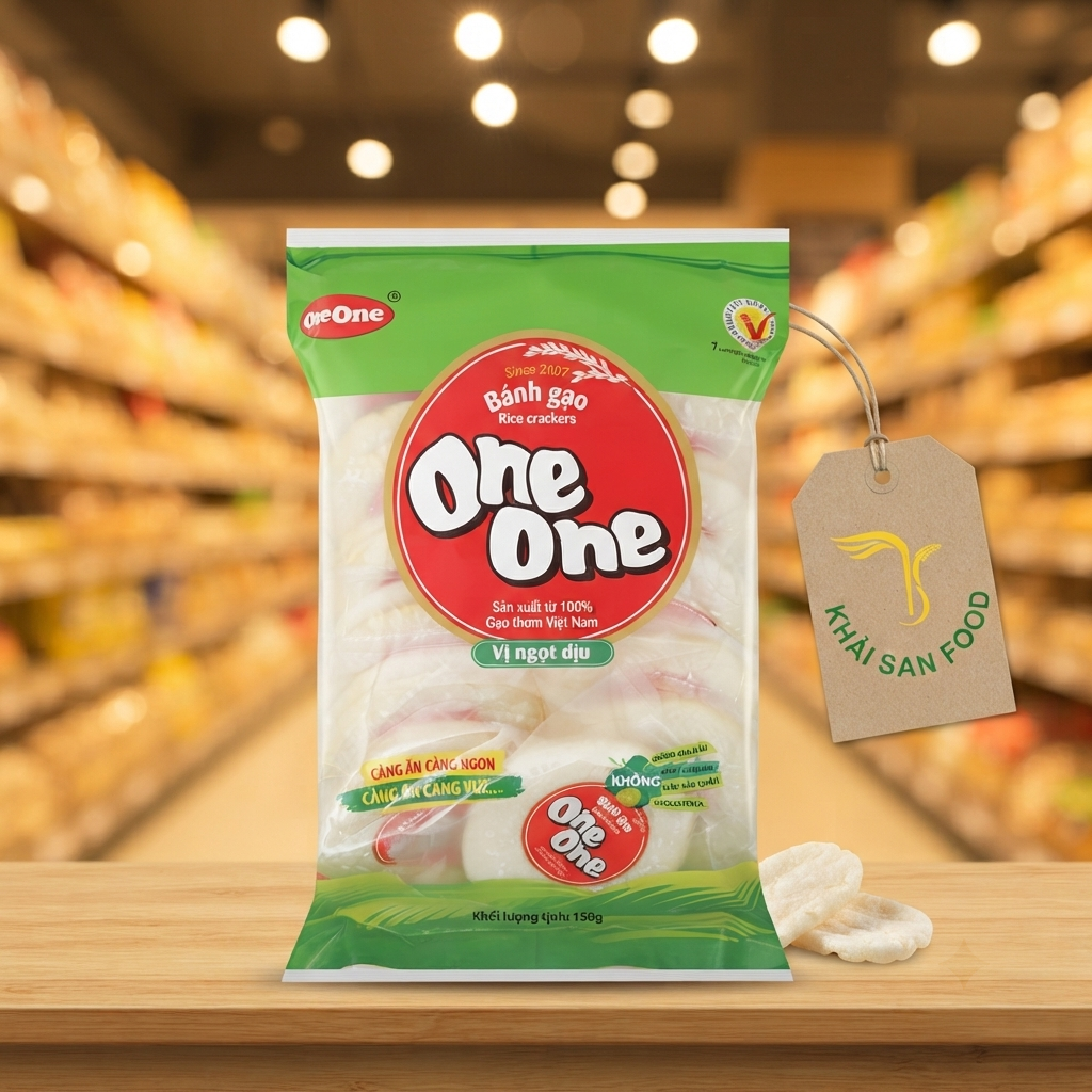 Bánh Gạo Vị Ngọt One One 150g Bánh Gạo Vị Ngọt One One 150g
