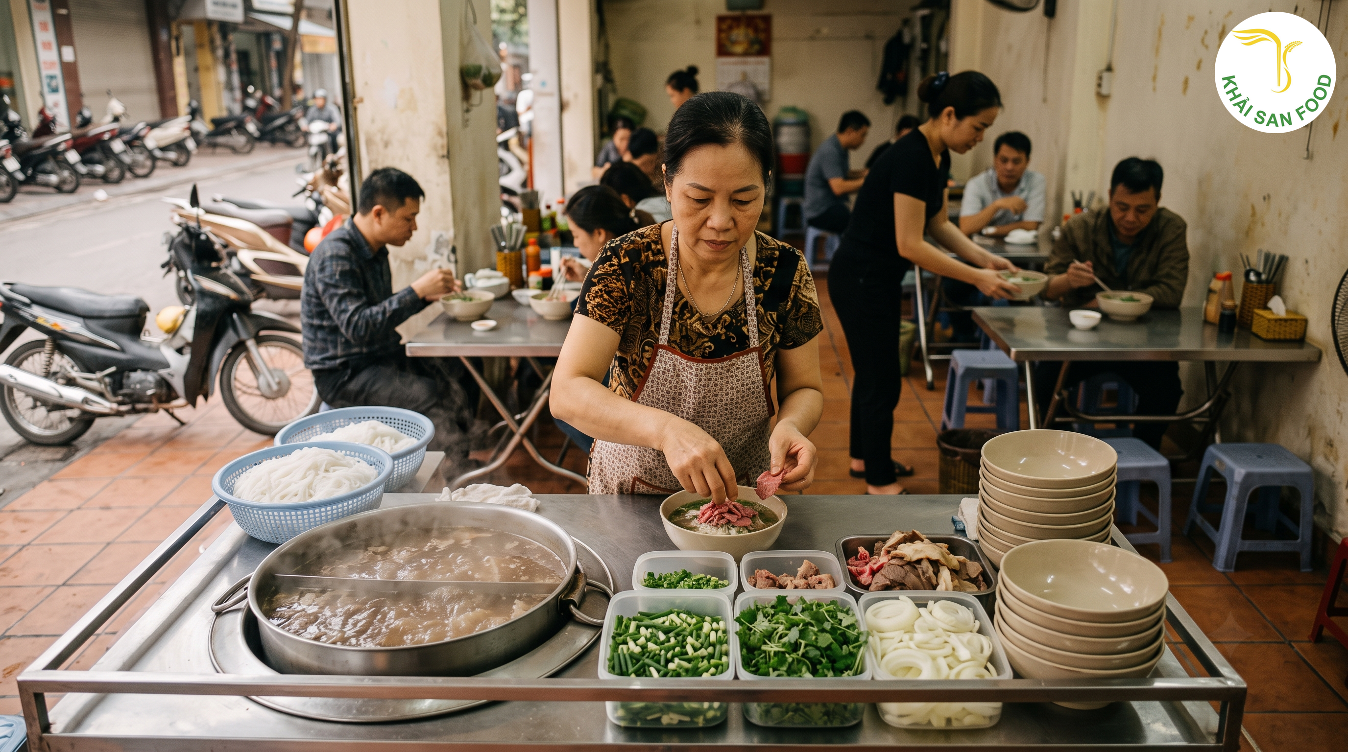 Công thức vận hành mẫu cho cửa hàng muốn bán phở bò ổn định mỗi sáng