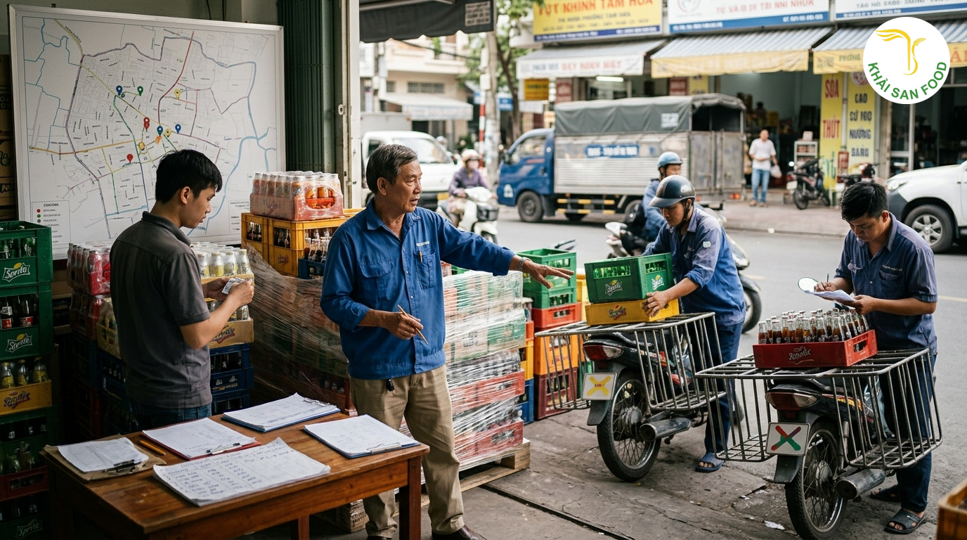 Đại lý nước ngọt phường tam hòa và cách chia đơn theo từng khu vực bán