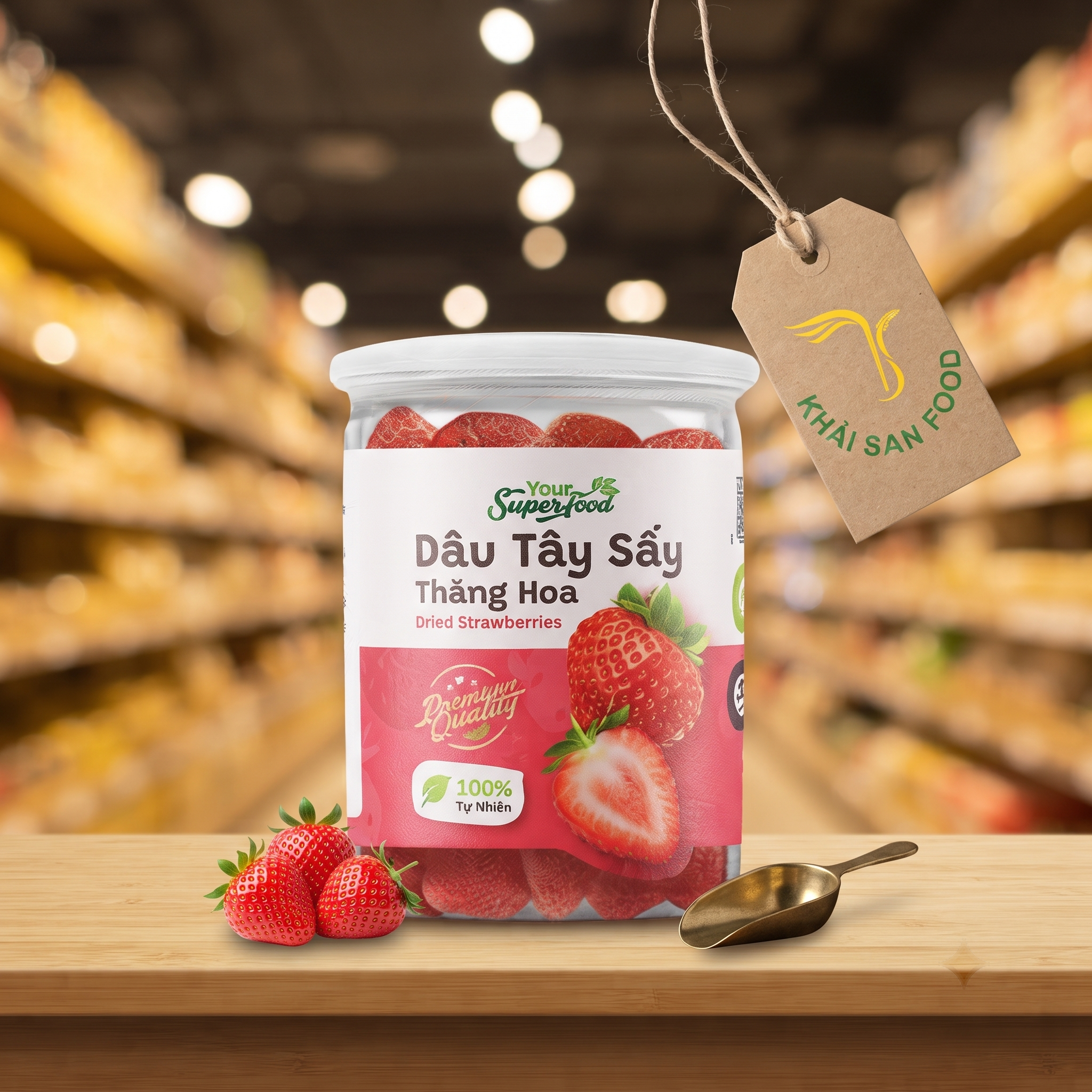 Dâu Sấy Thăng Hoa Hộp 70G