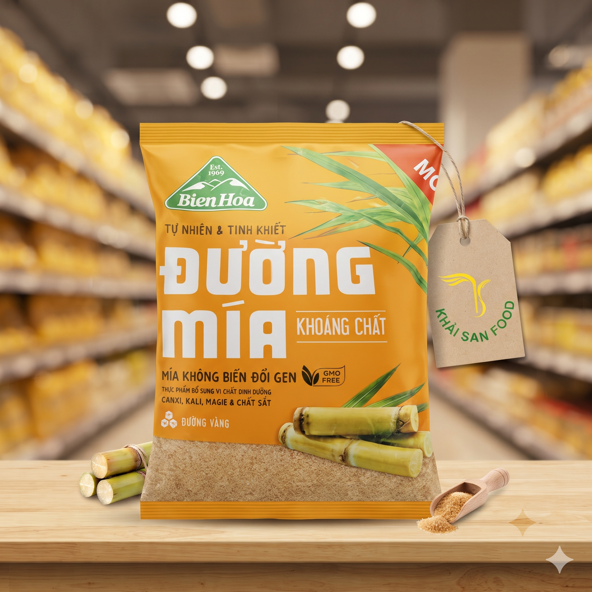 Đường Biên Hòa Mía Khoáng Chất 1Kg