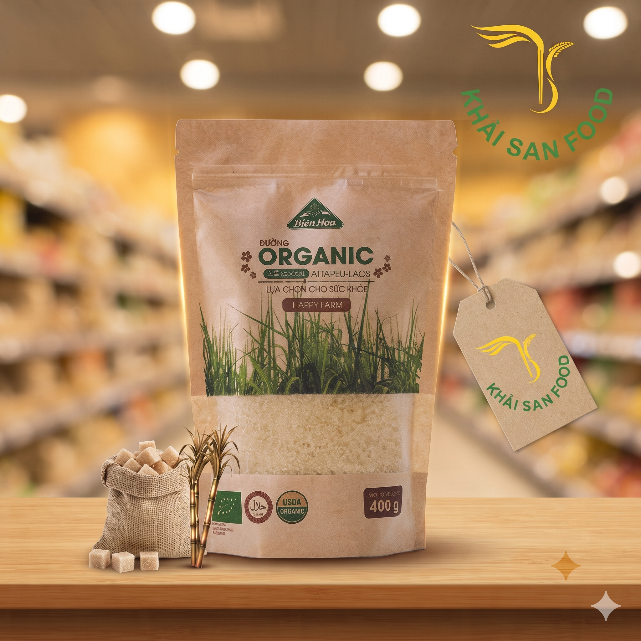 Đường Biên Hòa Organic 400G