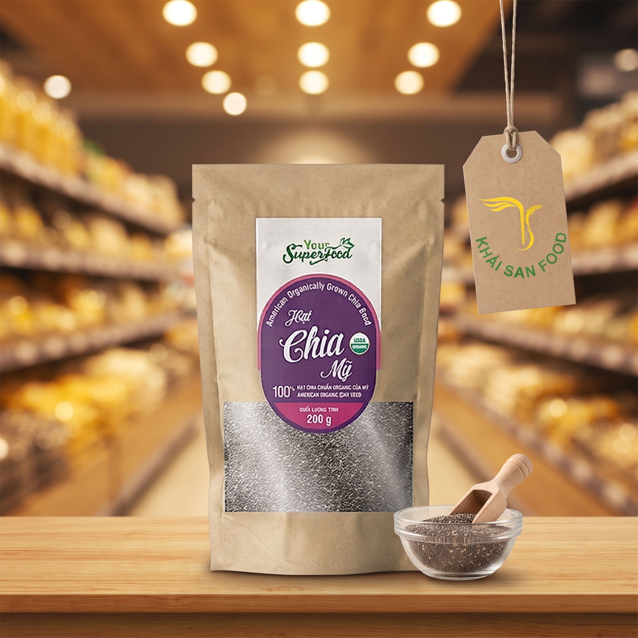 Hạt Chia Mỹ Túi 200G