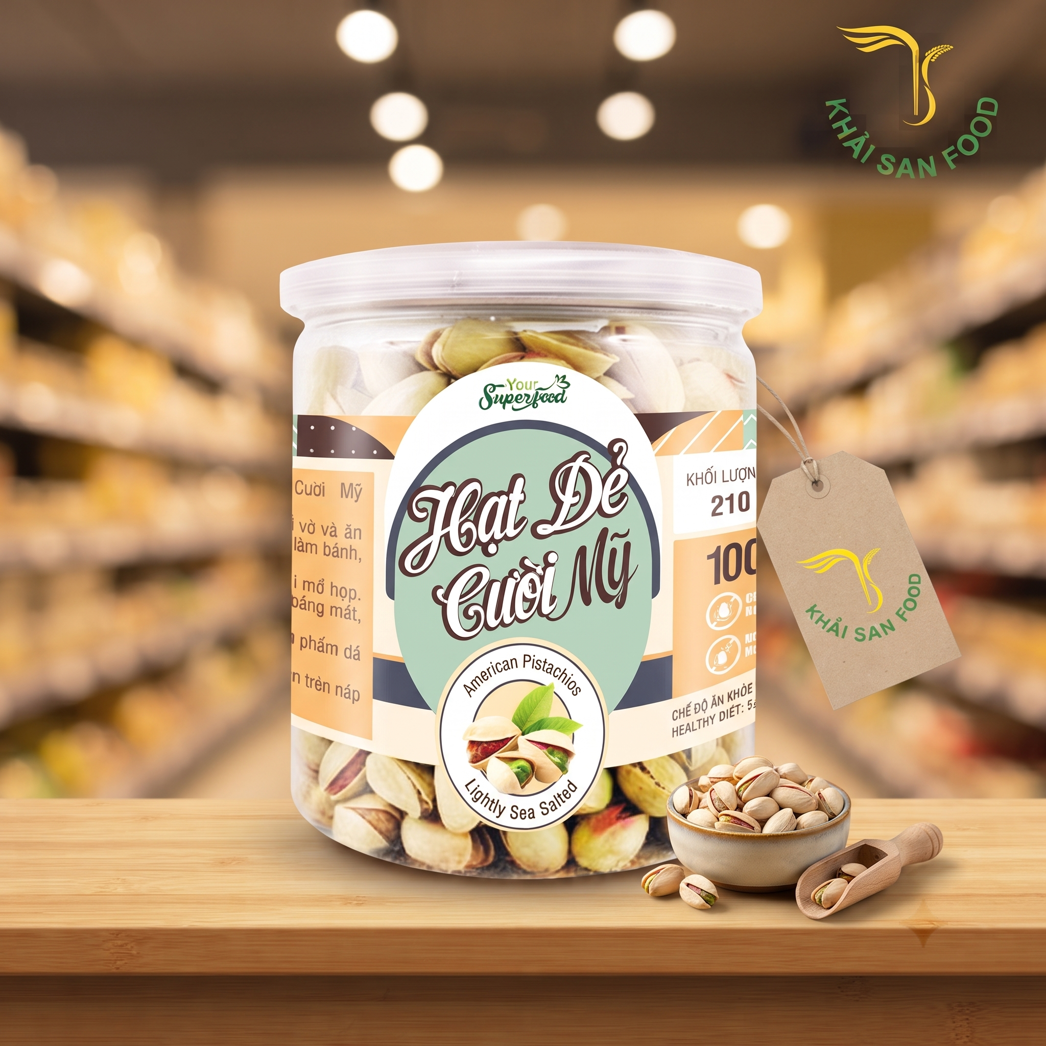 Hạt Dẻ Cười Mỹ Hộp Tròn Nhỏ 200G
