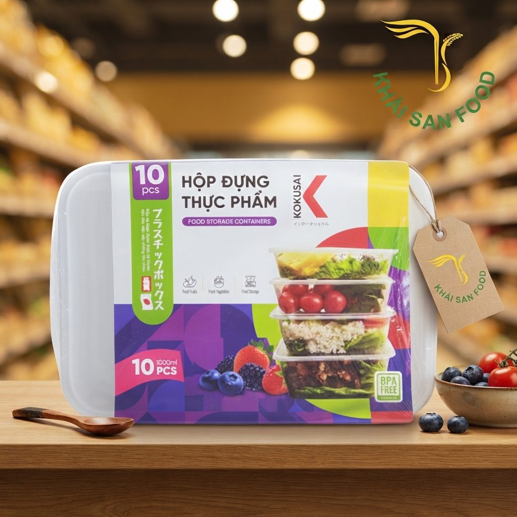 Hộp Đựng Thực Phẩm Kokusai 1000Ml HDK009782-M
