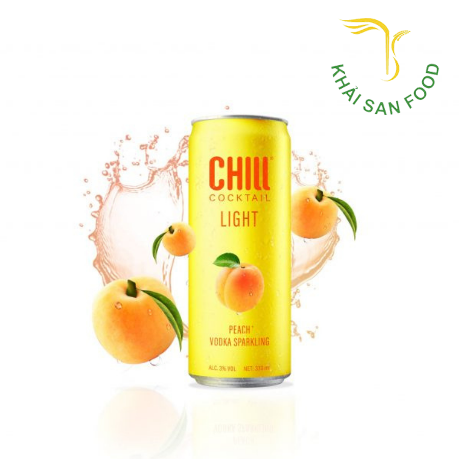 Chill Cocktail Light Peach & Vodka 330ml