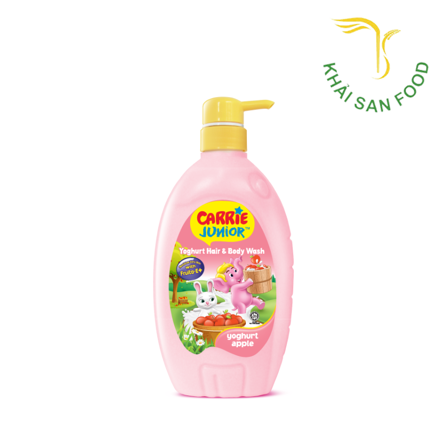 Carrie Junior Tắm Gội Yoghurt Apple 700g