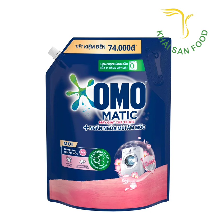 Omo Nước Giặt MG Cửa Trước Ngăn Ngừa Mùi Ẩm Mốc 3.6kg
