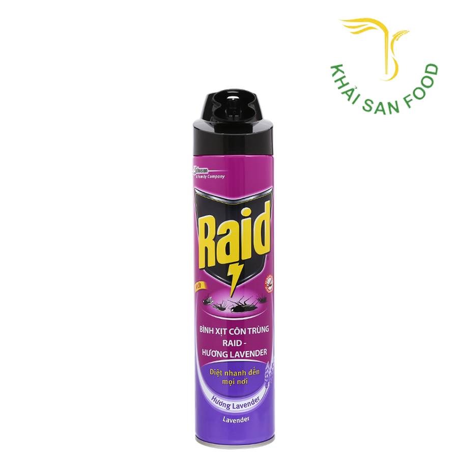 Raid-Bình Xịt Côn Trùng Mik Hương Lavender 600Ml