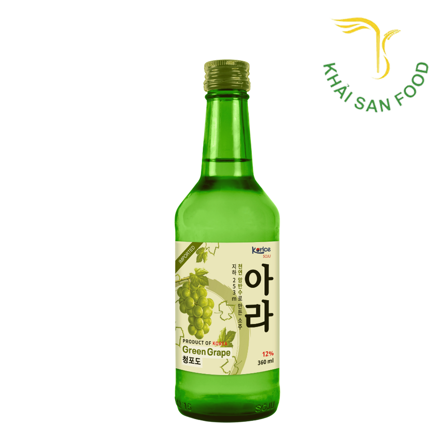 Rượu Korice Soju Hương Nho 360Ml
