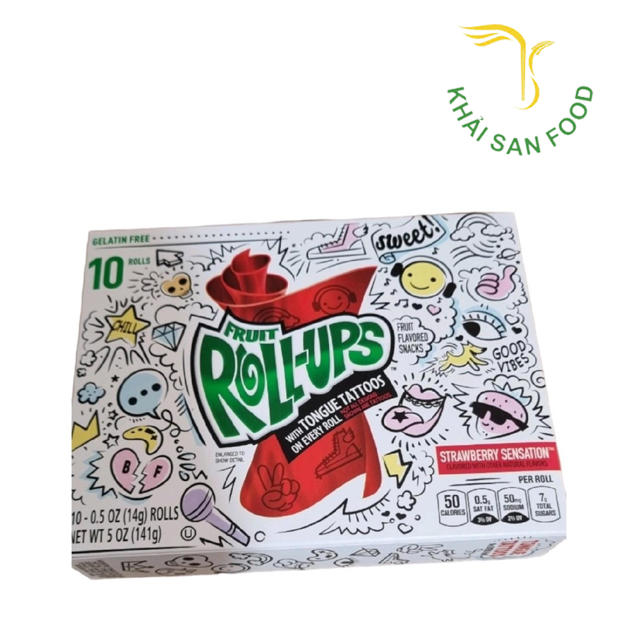 Kẹo Dẻo BC Fruit Rollups Variety (10x5 oz)