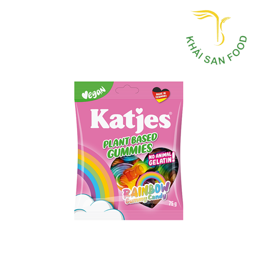 Kẹo Dẻo Peace & Love Katjes Gốc Thực Vật 75G