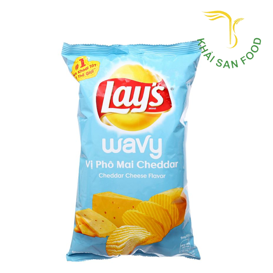 Lays Wavy Vị Phô Mai Cheddar 90G