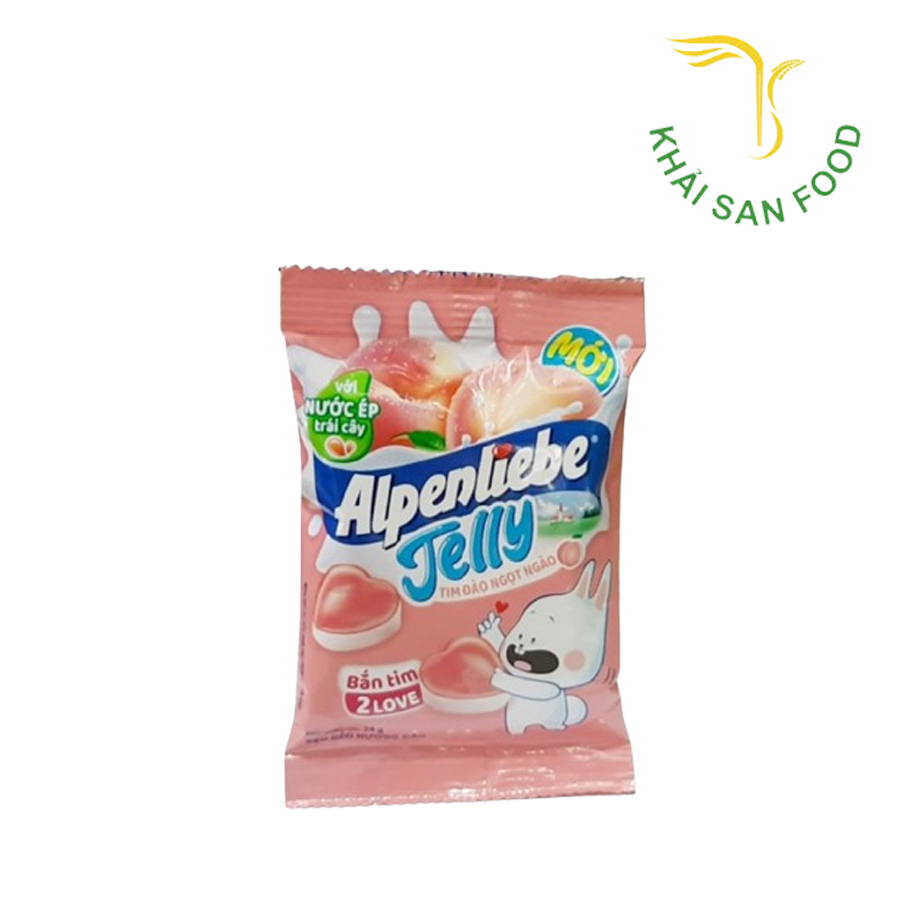 Alpenliepe Kẹo Dẻo Tim Đào 24G