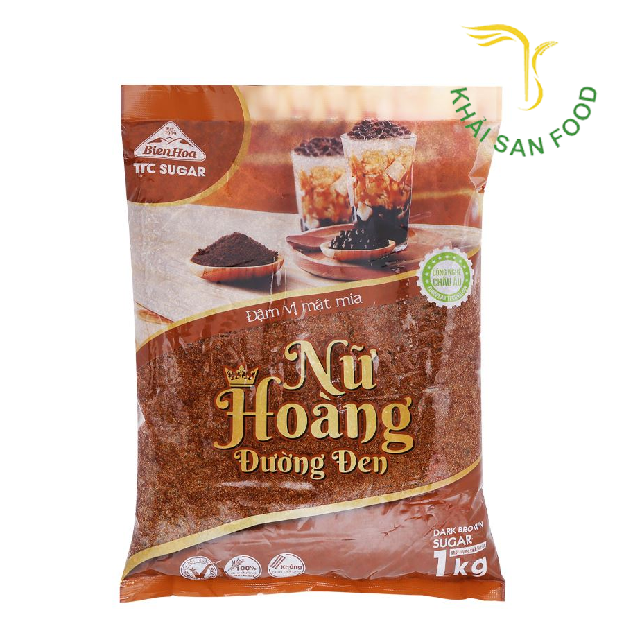 Đường Đen Nữ Hoàng Túi 1kg (Đen)