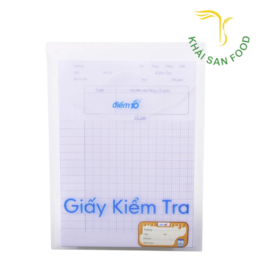 Giấy Kiểm Tra TP-GKT01 4 Ô Ly Vuông