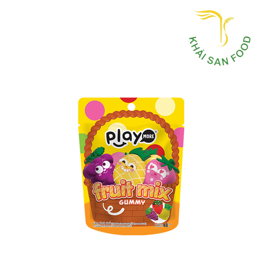Kẹo Dẻo Trái Cây Hỗn Hợp Playmore 48g