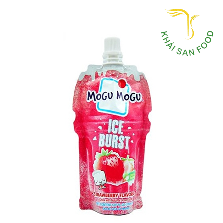 Kem Uống Thạch Dừa Mogu Mogu Vị Dâu 150Ml