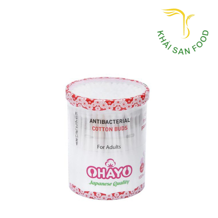 Tăm Bông OHAYO Người Lớn Xoắn Tròn 140 pcs