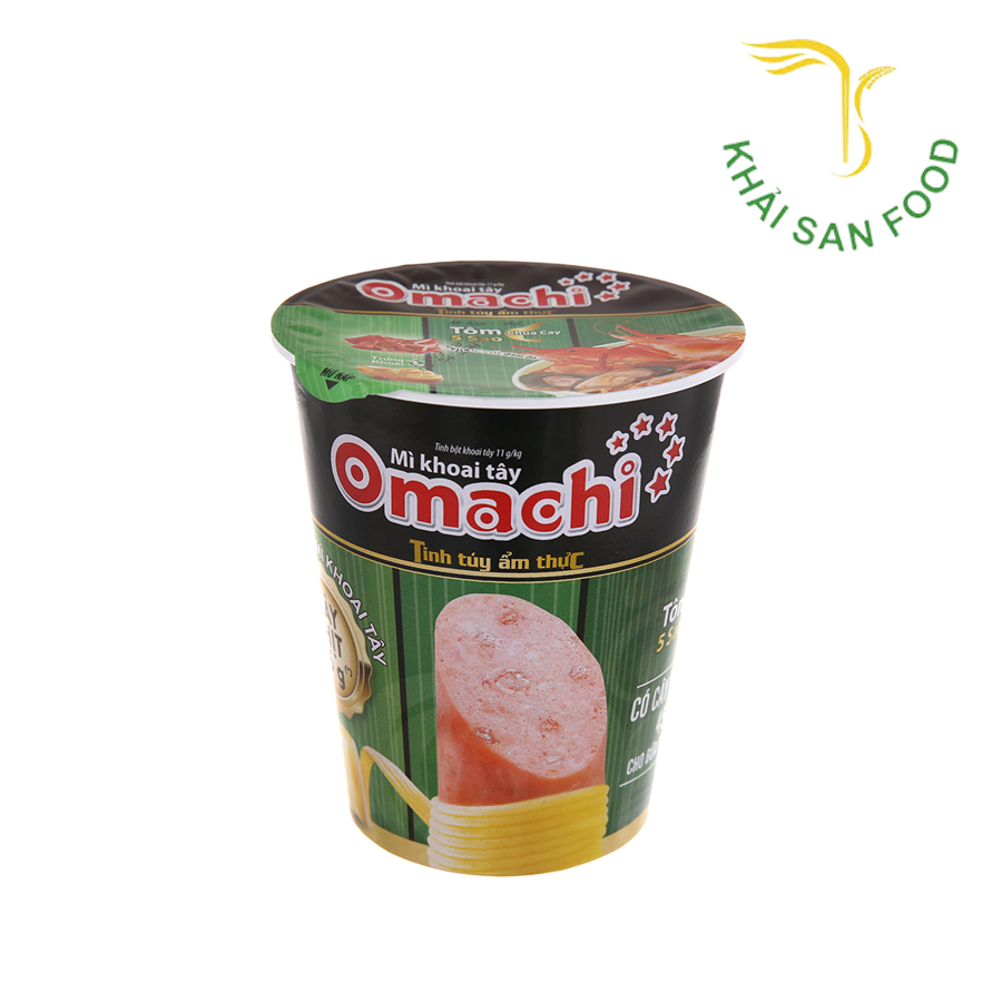 Mì DD Omachi Hộp Xốt Tôm Chua Cay (Có Thịt) 113g ( 111g)