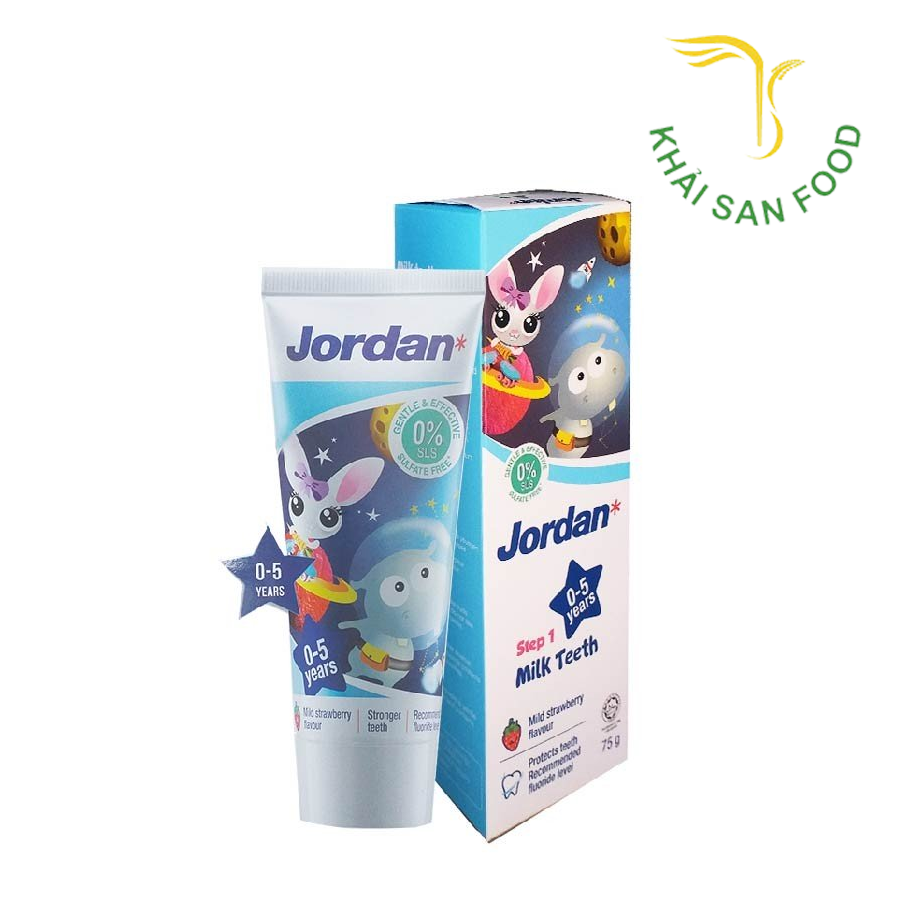 Jordan Kem Đánh Răng Trẻ Em Hương Dâu 0-5 Tuổi