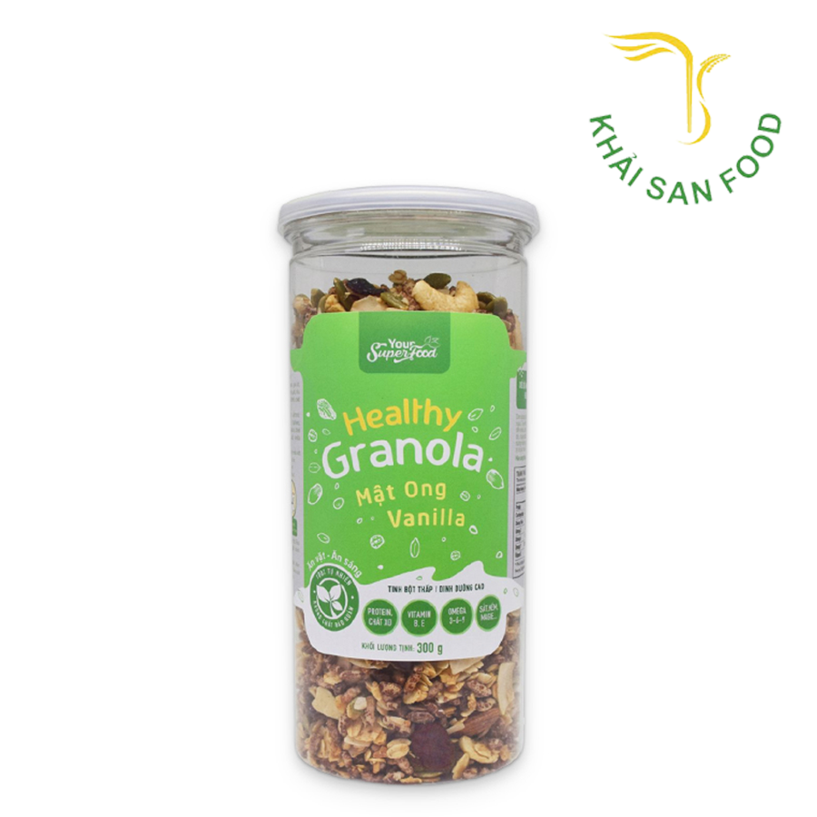 Healthy Granola Mật Ong Vanilla 300g