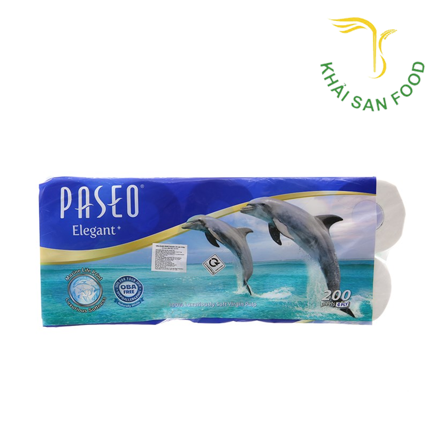 Giấy Vệ Sinh Paseo Dolphin 10 Cuộn 4 Lớp