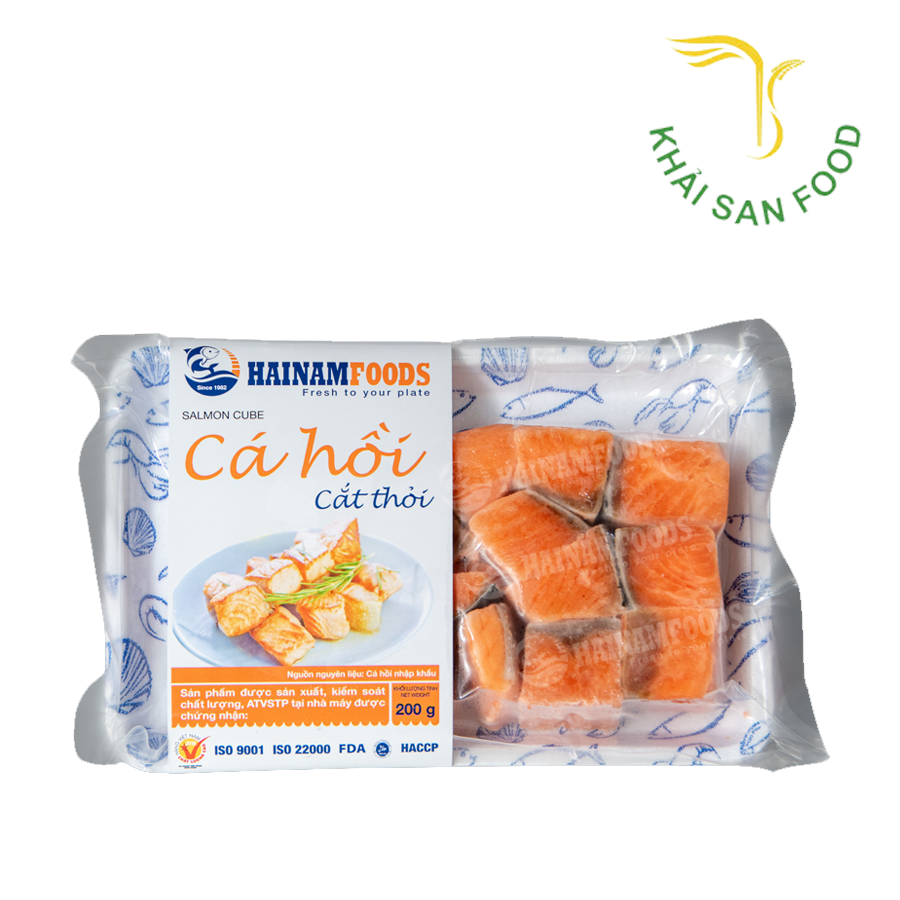 HN Cá Hồi Cắt Thỏi Khay 200g