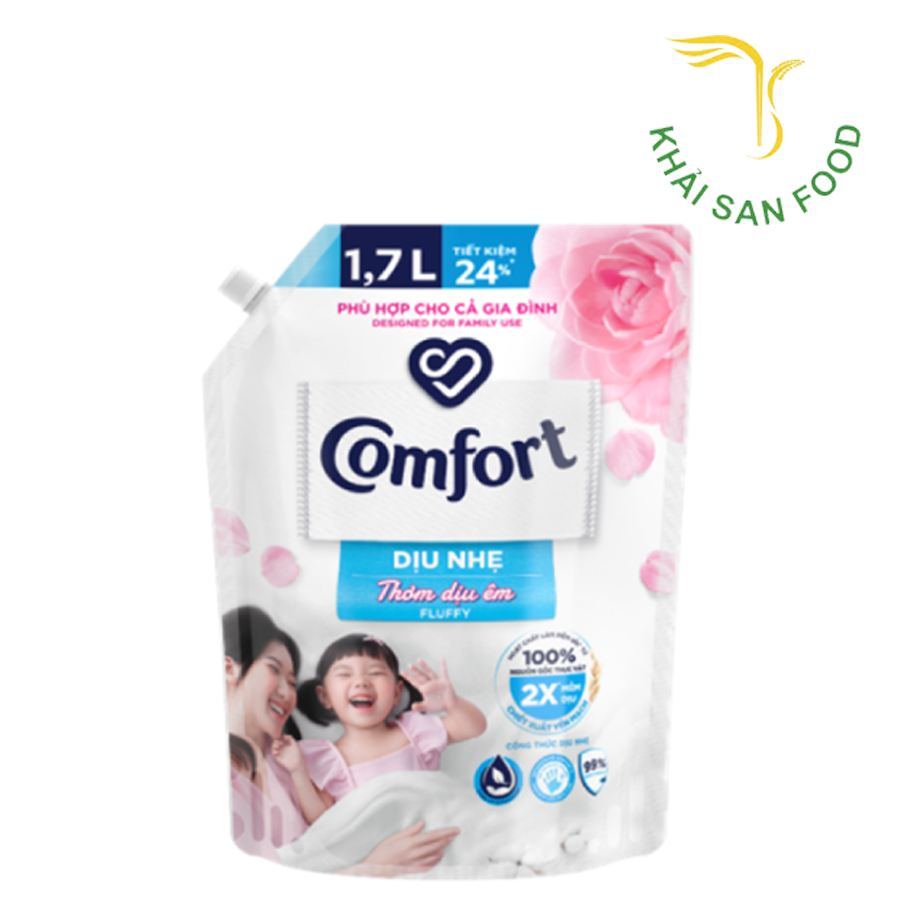 Comfort 1Lx Dịu Nhẹ Thơm Dịu Êm 1.7L
