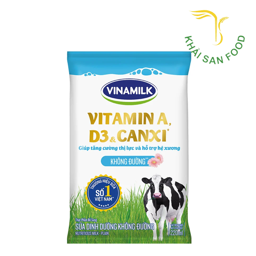 Sữa DD Không Đường Vinamilk 220Ml
