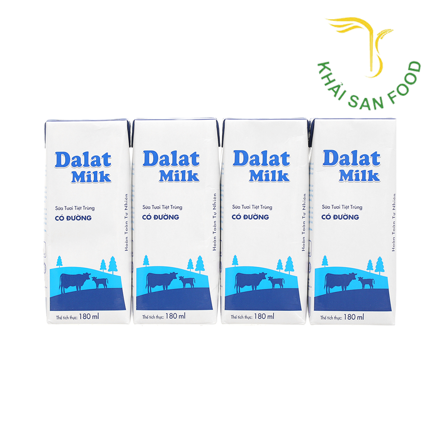 STTT Đà Lạt Milk Có Đường 180ml