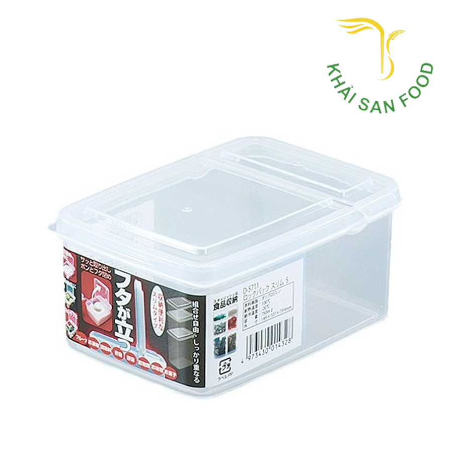 Hộp Nhựa Đựng Thực Phẩm 1.1L Nắp Liền