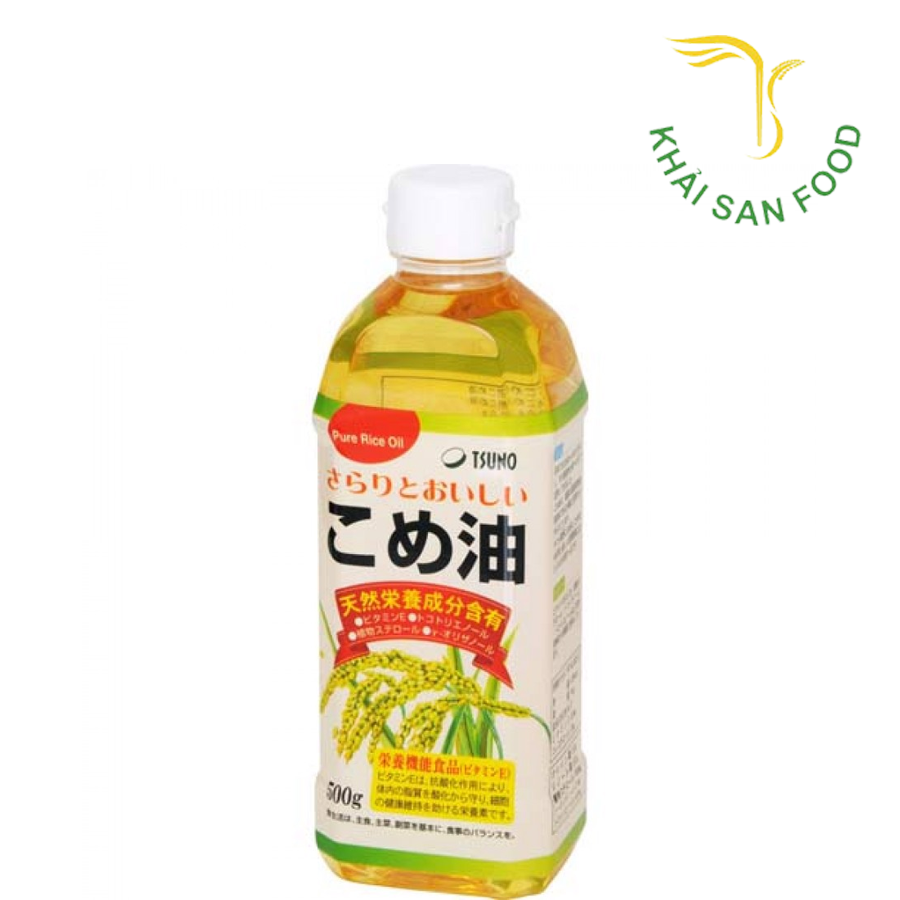 Dầu Gạo Nhật Bản Tsuno Nguyên Chất 500G